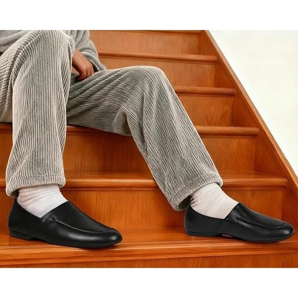 L.B. Evans Other - L.B. Evans Duke Opera Mens Black Leather Casual Slippers Slip On Shoes Size 8M 8